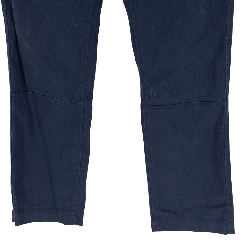 Bearded Goat Mens M Pants Navy Blue Elastic Waist Stretch Twill Gorpcore Utility - Picture 4 of 16